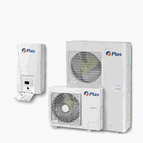 Antalya’da kullanılan A Plas markalı inverter ısı pompası sistemi, evsel ısıtma, soğutma ve sıcak su çözümü sunan modern cihazlar