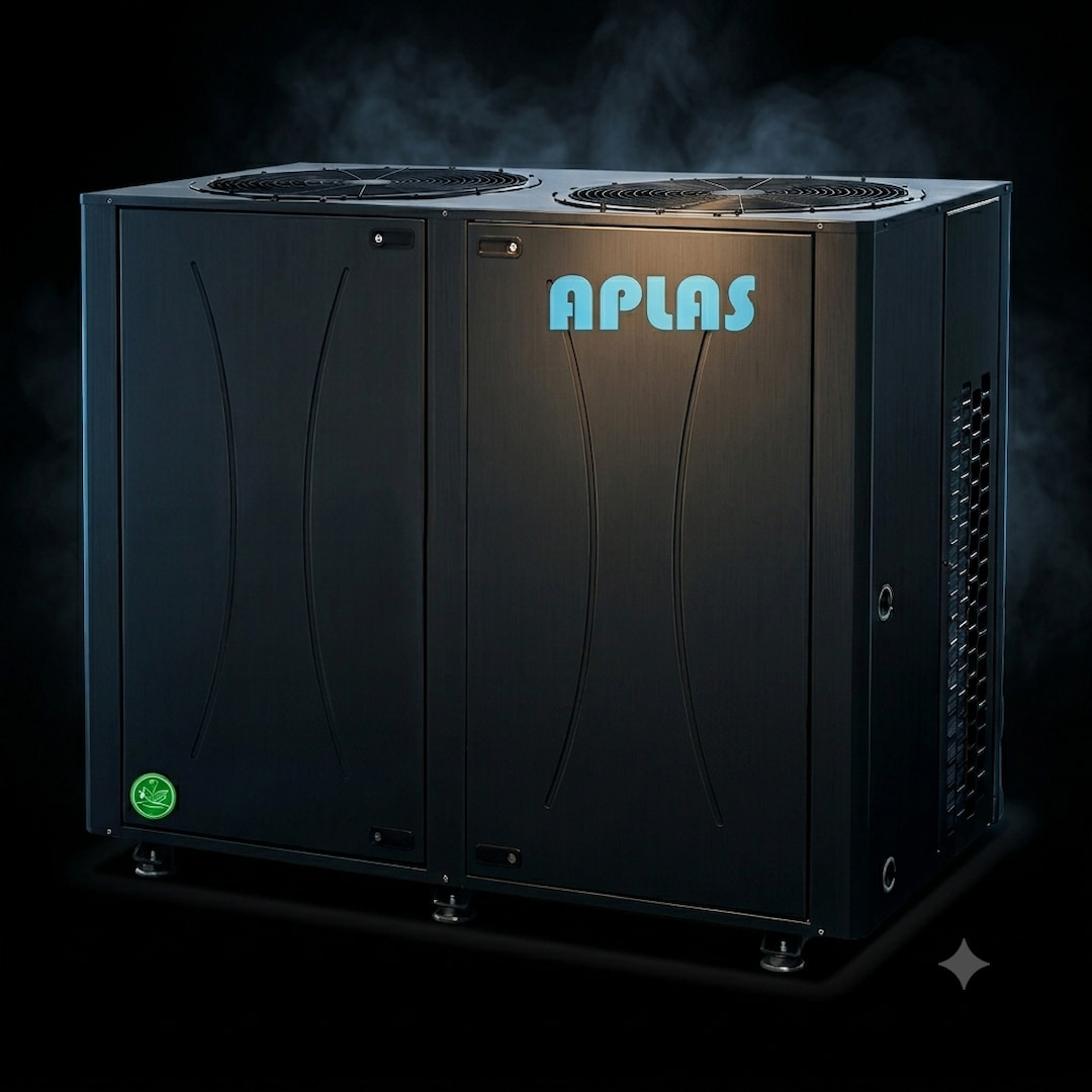 A Plas Ecocycle 55 kW inverter ısı pompası Antalya yüksek kapasiteli ticari ısıtma ve sıcak su sistemi